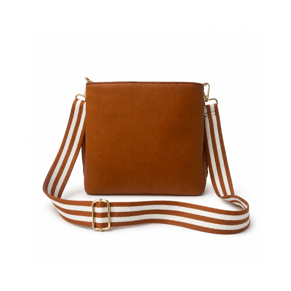 K&Co. Signature Series Textured Strap Bucket Bag - TAN